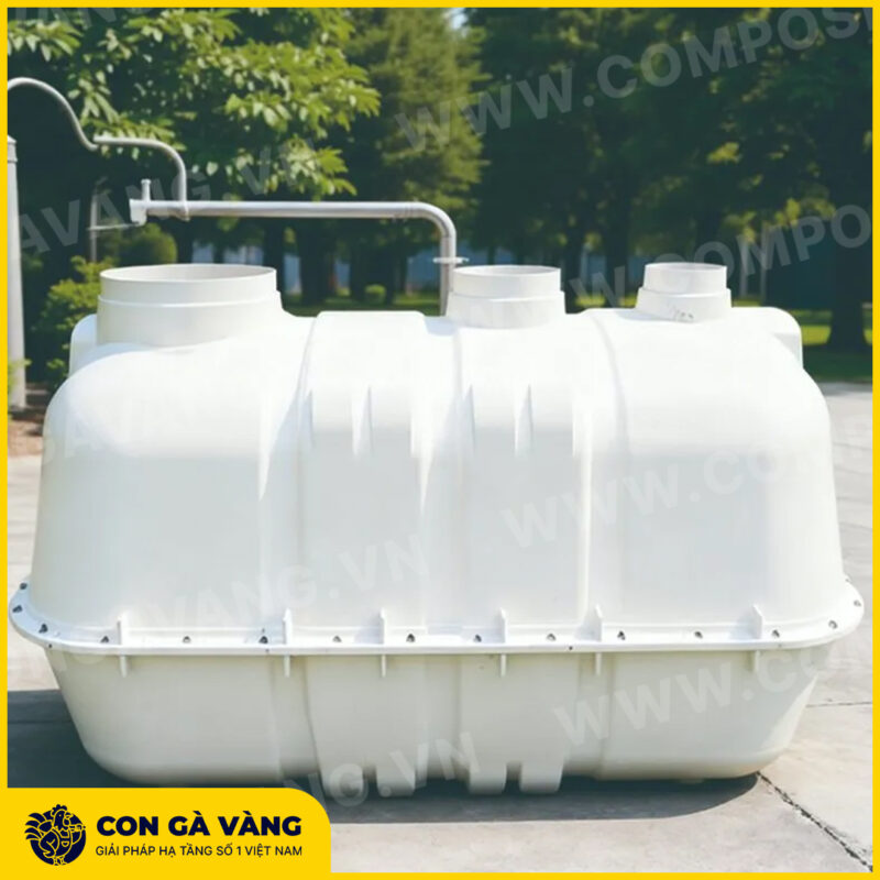 Bể tự hoại nhựa PP dung tích 500L (Mã: BTH-PP500) - Ảnh 2