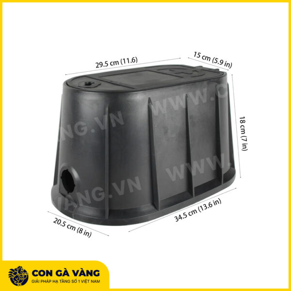 Alternative view of Hộp đồng hồ nước nhựa PP 342018 (Mã: HDH342018)