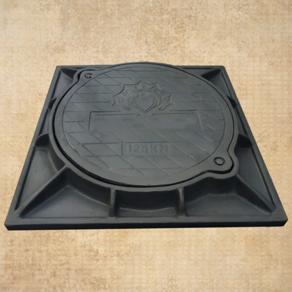 Nắp hố ga Composite 900x900 khung âm (Mã: NHGC9090-KANT)