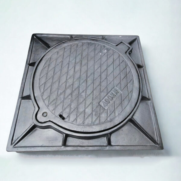 Nắp hố ga Composite 800x800 khung âm (Mã: NHGC8080-KANT)