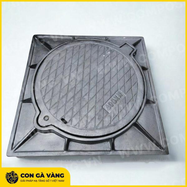 Alternative view of Nắp hố ga Composite 800x800 khung âm (Mã: NHGC8080-KANT)