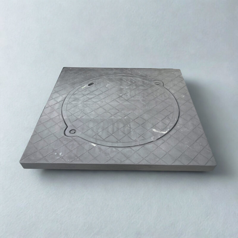Nắp hố ga Composite 800x800 khung dương (Mã: NHGC-8080KDNT)