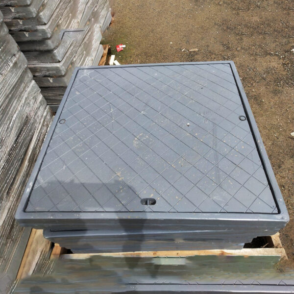 Nắp hố ga Composite vuông chống trộm (Mã: NHGC-VCT)