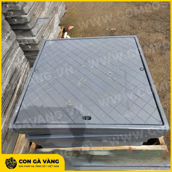 Alternative view of Nắp hố ga Composite vuông chống trộm (Mã: NHGC-VCT)