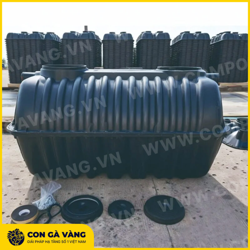 Bể tự hoại nhựa PP dung tích 1500L (Mã: BTH-PP1500) - Ảnh 2