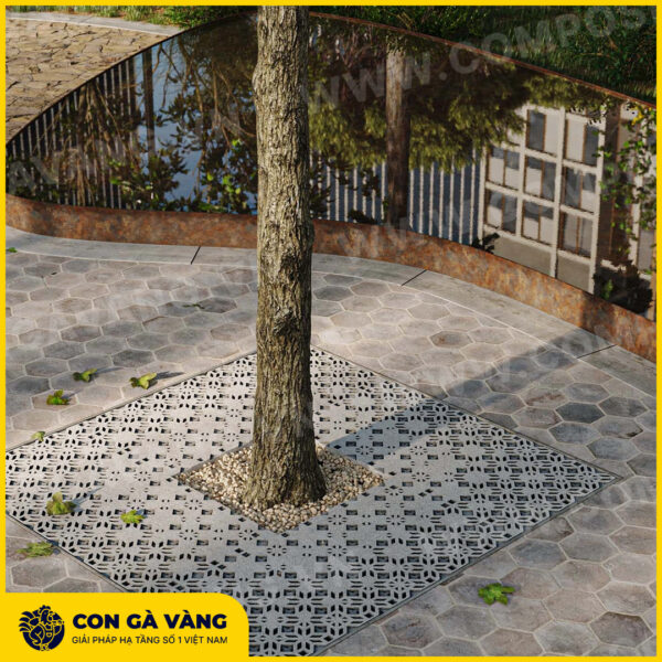 Alternative view of Ghi bảo vệ gốc cây Tessera - Bộ 2 tấm (Mã: GGC-TESS)