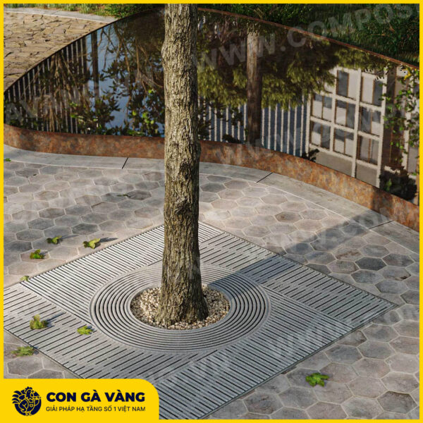 Alternative view of Ghi bảo vệ gốc cây Zen - Bộ 4 tấm (Mã: GGC-ZEN)