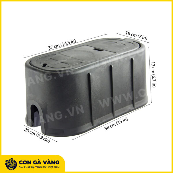 Alternative view of Hộp đồng hồ nước nhựa PP 382017 (Mã: HDH382017V2)