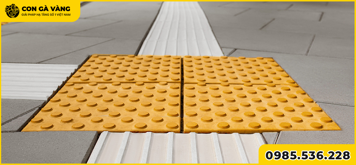 Gạch composite - Giải pháp tối ưu cho gạch cảnh báo và gạch chỉ dẫn