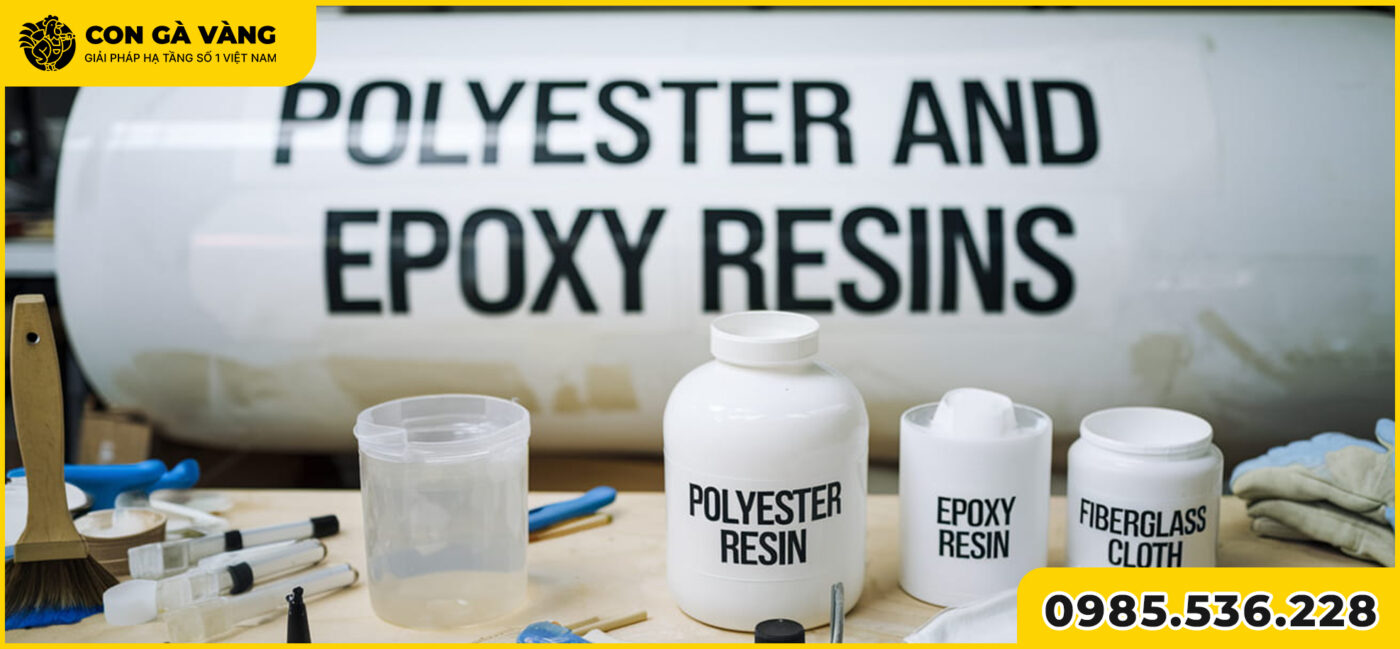 Nhựa polyester được sử dụng rộng rãi trong sản xuất composite