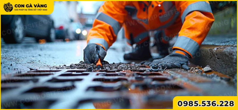 Song chắn rác Composite chống ăn mòn