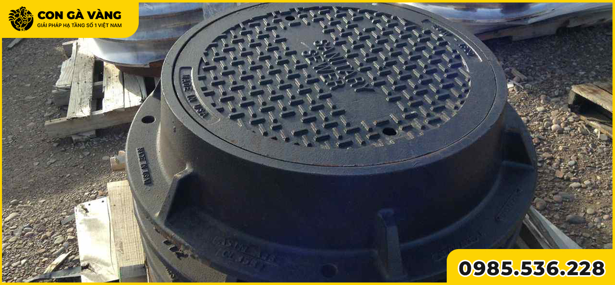 Nắp hố ga Composite tròn