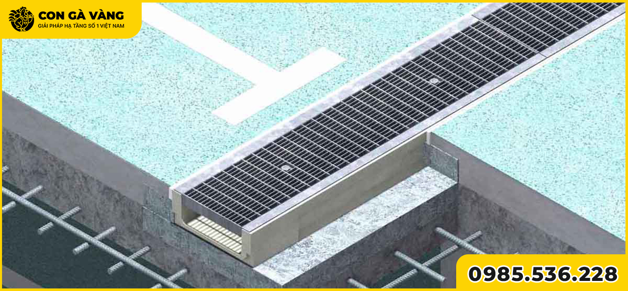 Cấu tạo của mương composite đường phố