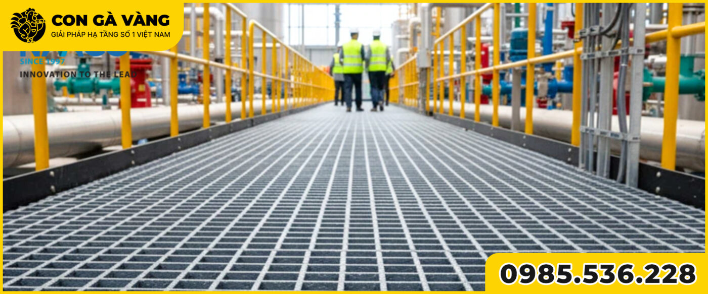 Ứng dụng phổ biến của tấm sàn FRP