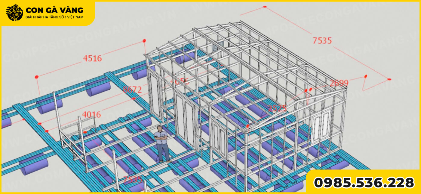 Xà gồ composite lợp mái hoạt động ra sao trong điều kiện thực tế?